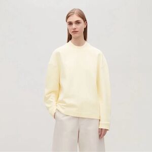COS ECO-FRIENDLY COCOON COTTON SWEATSHIRT